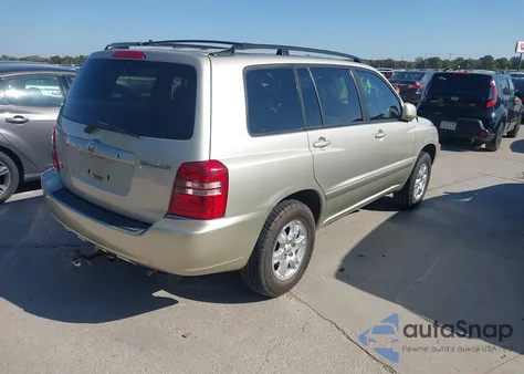 2002 Toyota Highlander V6 from USA, damaged, VIN JTEGF21A720071324